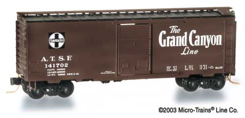 AT&SF - Box, Standard - Micro-Trains 20460